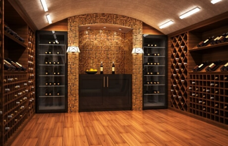 Aménagement - cave à vin au sous-sol - Entrepreneur Montréal - 06