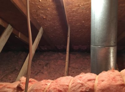 Isolation de toit, ventilation des soffites