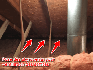Isolation de toit, ventilation des soffites (2) Isolation de toit, ventilation des soffites (2)