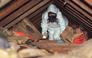 Décontamination vermiculite toiture, Granby
