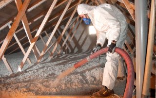 Isolation de toit - laine de fibre de verre, Boucherville