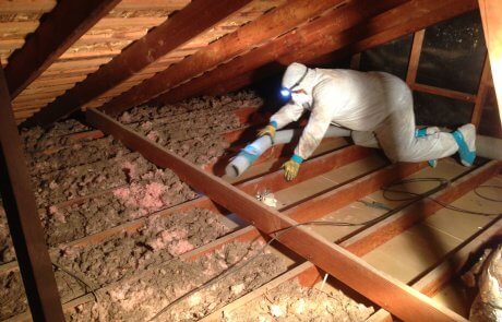 Enlèvement de vermiculite Drummondville, toit