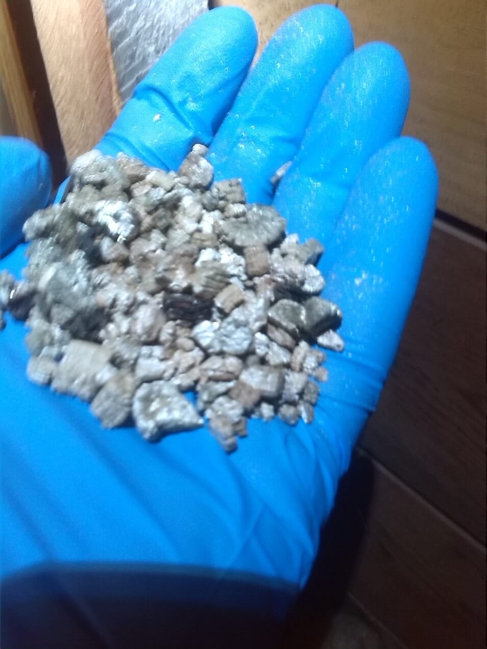 Prise d'échantillon vermiculite, St-Hyacinthe