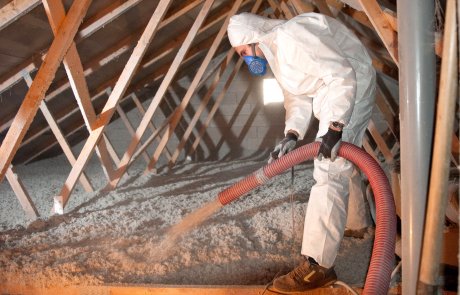 Attic insulation in Longueuil (Blown insulation)