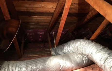 Isolation de toit, ventilation